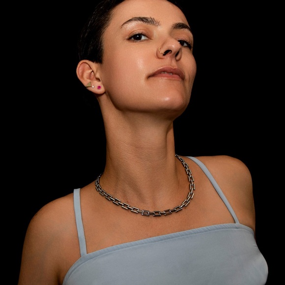 Waterproof Silver Linked Chain Necklace*Statement Necklace*Tarnish Free - Picture 2 of 6